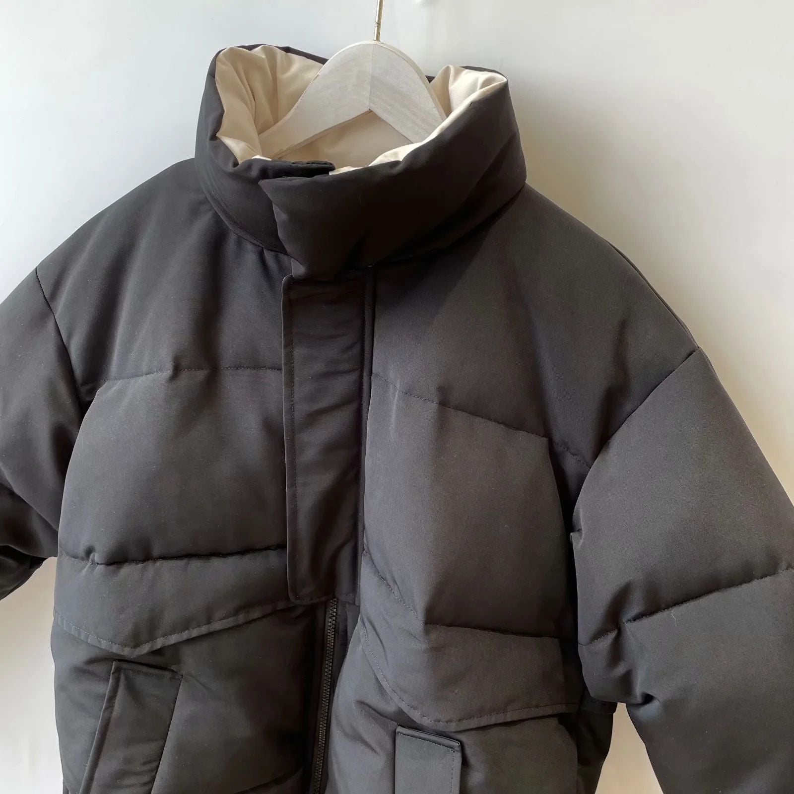 Oversized Quilted Winter Puffer Thick Warm Padded Puff Parka Jacket