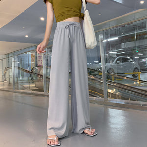Womens Wide Leg Palazzo Trousers Plus Size Wide Bottom Palazzo Pants
