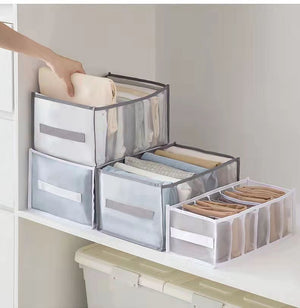 Pants Closet Organizer With Compartments Cabinet Drawers Divider Grid Storage Box