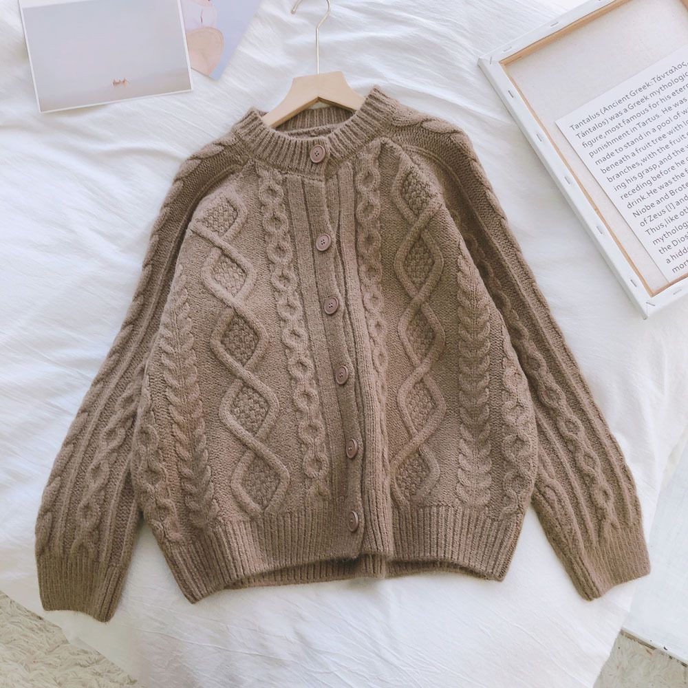 Tailored Fit Twist Braid Breeze Jumper Sweater Bandie Cardigan