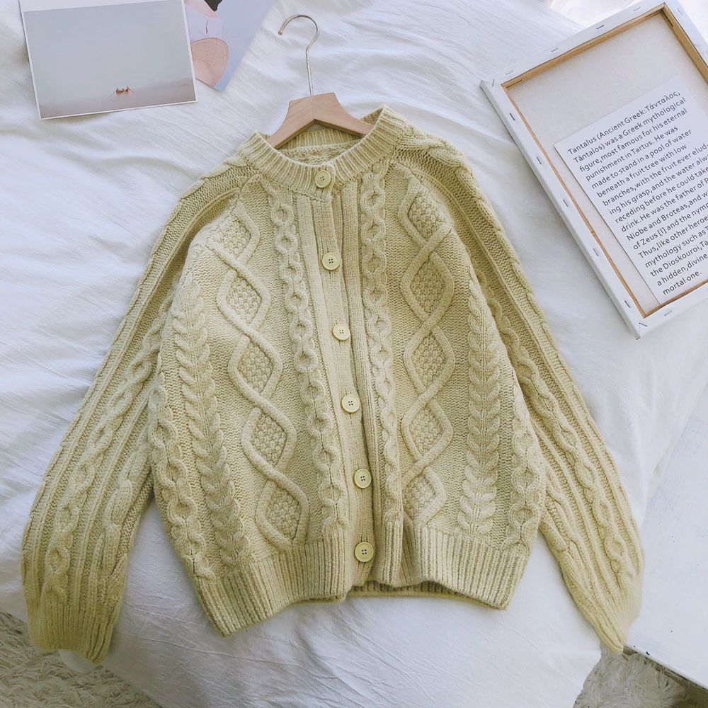 Tailored Fit Twist Braid Breeze Jumper Sweater Bandie Cardigan