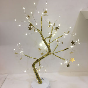 Fairy Decorative Tabletop Bonsai Led Tree Light Lantern Lamp