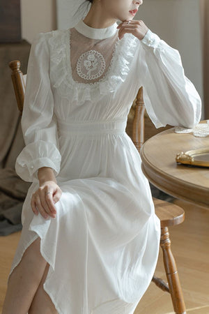 Vintage Fairytale White Lace Ruffle Sweet Lolita Dress