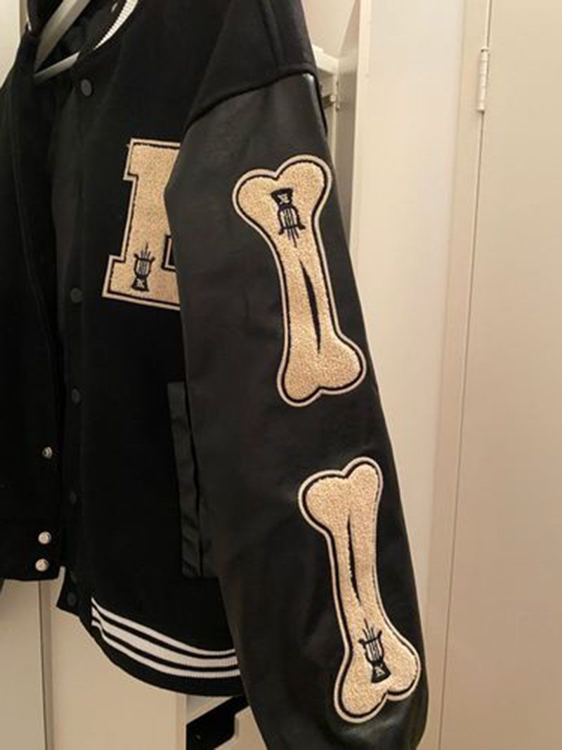 Unisex Embroidered Varsity Bomber Jacket Outerwear Sports Baseball Jacket