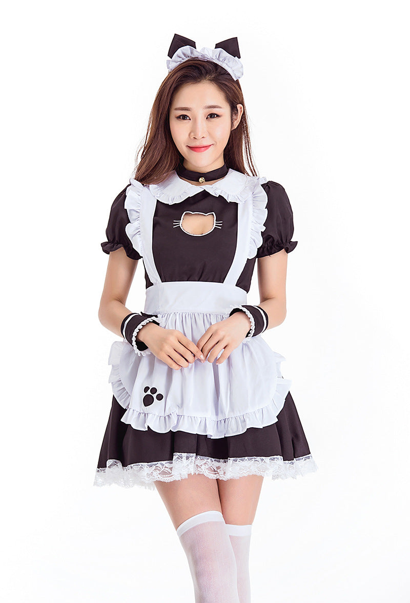 Cat Lolita Maid Dress French Short Maiden Uniform