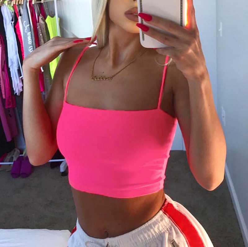 Essential Basics Under $10 Neon Crop Top Tanks