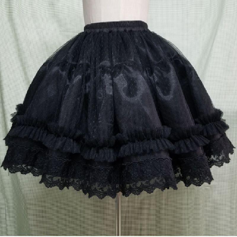 Puffy 4 Layered White Lace Lolita Petticoat Pettiskirt