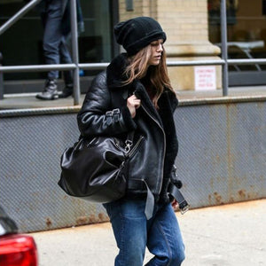 Lined moto jacket on sale