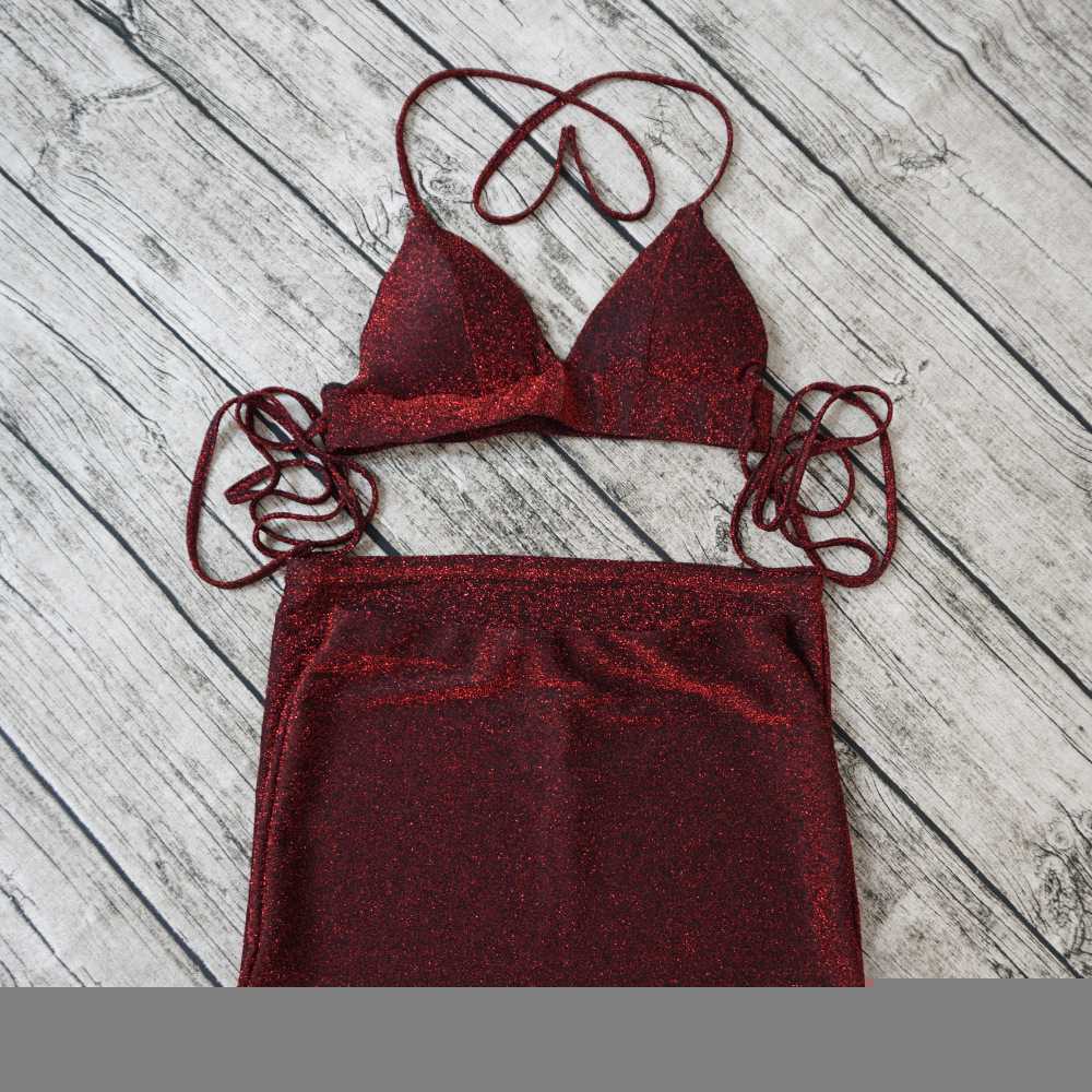 Two Piece Cami Bodycon Dress High Waisted