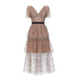 GG Inspiration - Sparkly Mesh Navy Dress Beaded main image 0