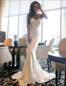 V Neck Cami Maxi Dress White Long Lace Gown