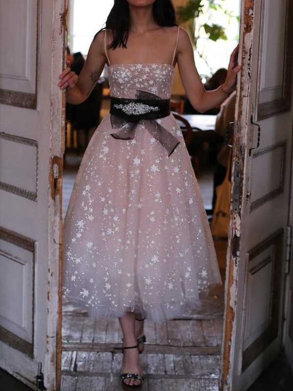 Short dress deals with chiffon overlay