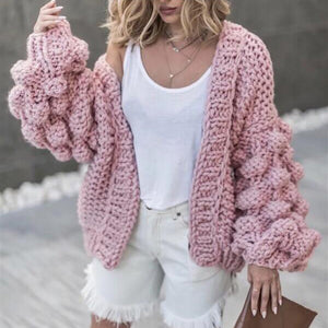 Thick knit hotsell cardigan