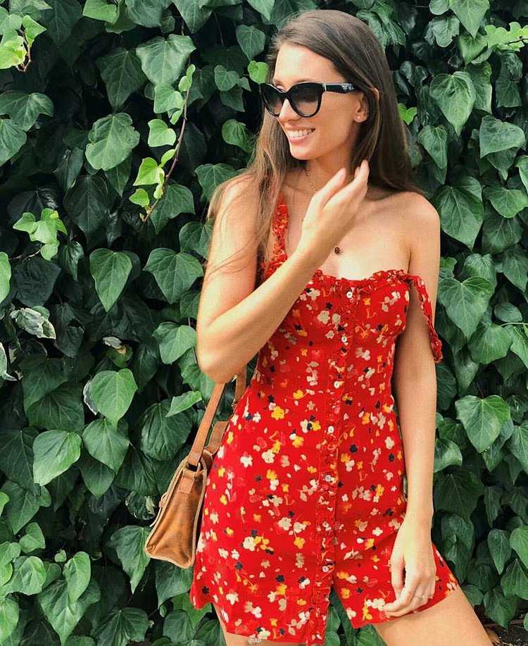 Casual Corset Red Fleur Floral Ruffle Strap Button Up Floral Dress