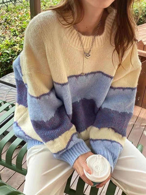 Topshop stripe sale colorblock cardigan