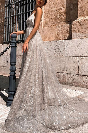 Silver Evening Dresses | Silver Formal Dresses - June Bridals