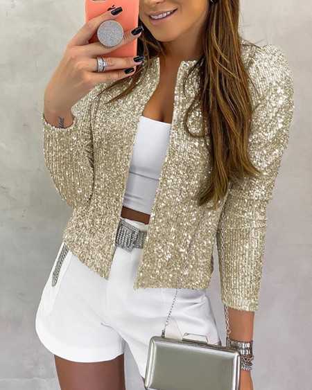 Gold Ruffle Jacket click to enlarge
