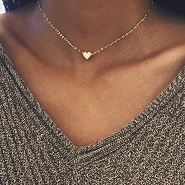Romantic Love Beaded Heart Necklace