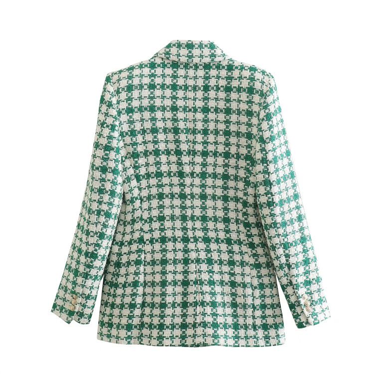 Tailored Fringe Edge Tweed Textured Weave Blazer Jacket