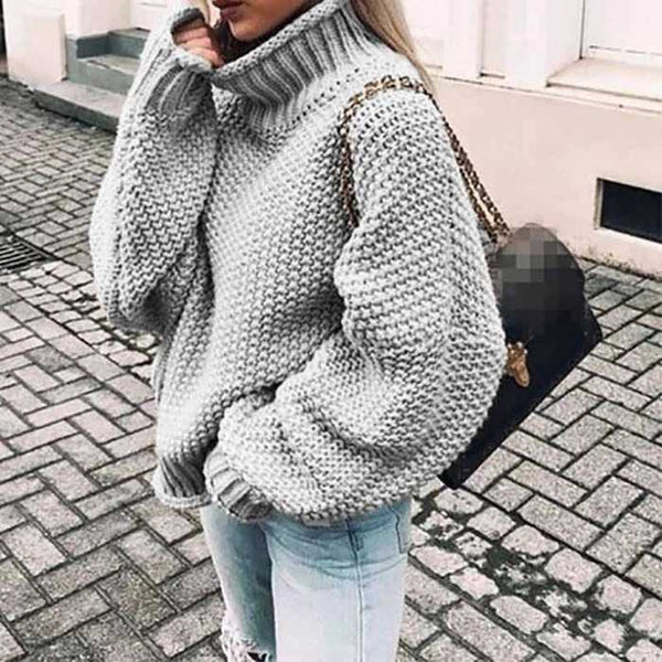 Oversized Baggy Turtleneck Pullover Sweaters