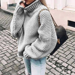 Oversized Baggy Turtleneck Pullover Sweaters