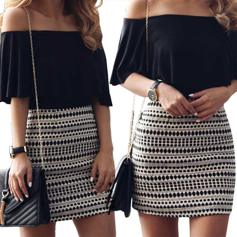 Free Ship Off Shoulder Flounce Layered Mini Dress