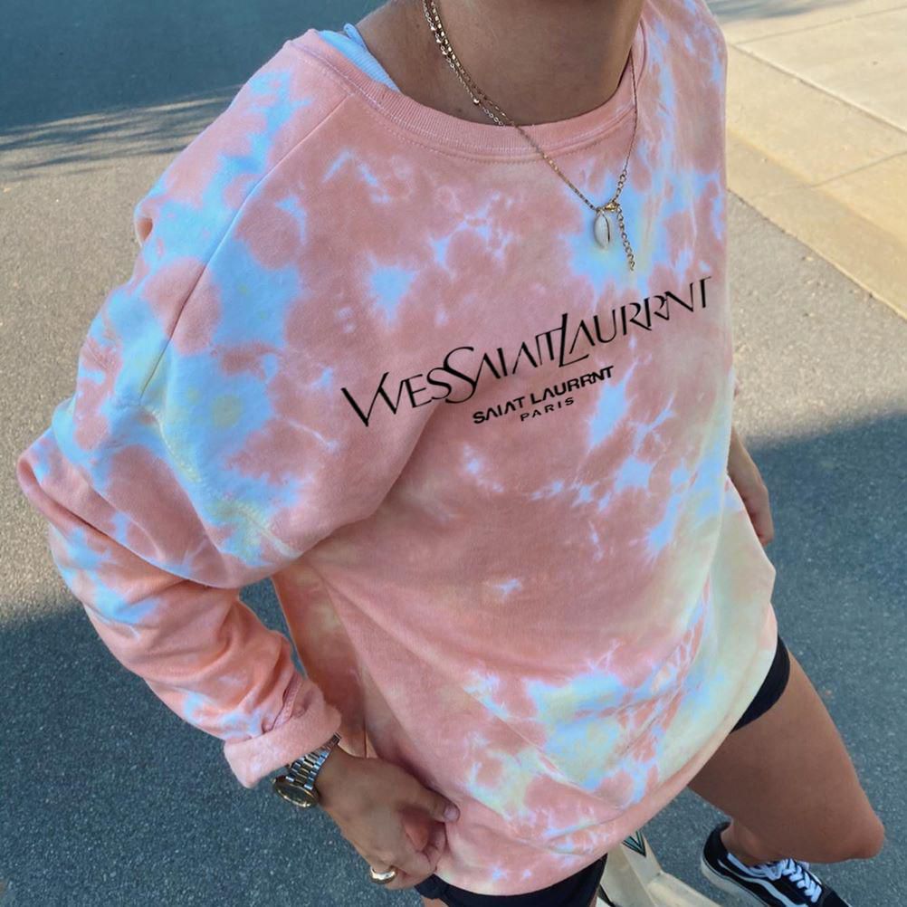Bleach tie sales dye pink shirt