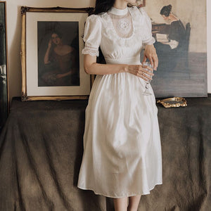 Vintage Fairytale White Lace Ruffle Sweet Lolita Dress