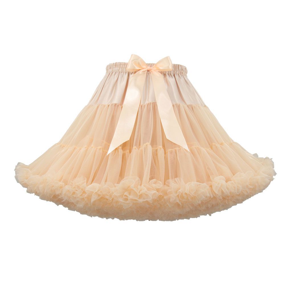 Pastel Pink Ballerina Tulle Tutu Skirt Puffy Ruffle Layered Lolita Petticoat Underskirt