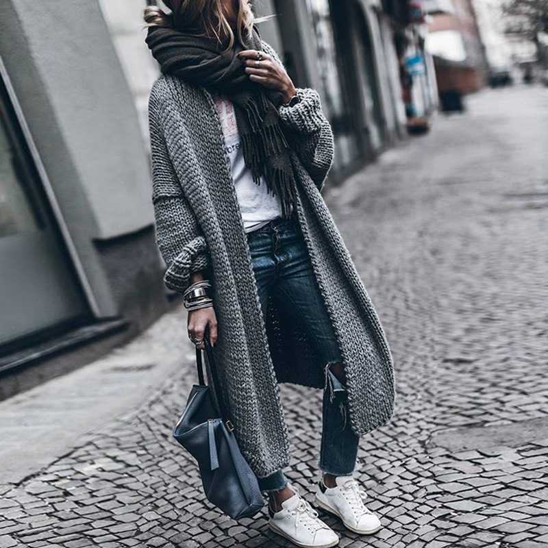 Oversized Open Front Womens Long Cardigan Sweaters