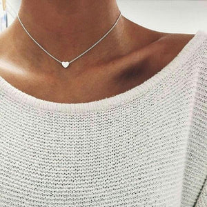 Romantic Love Beaded Heart Necklace