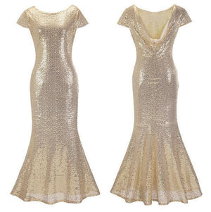 Sparkle Glitter Shiny Bridesmaid Party Dresses Sequined