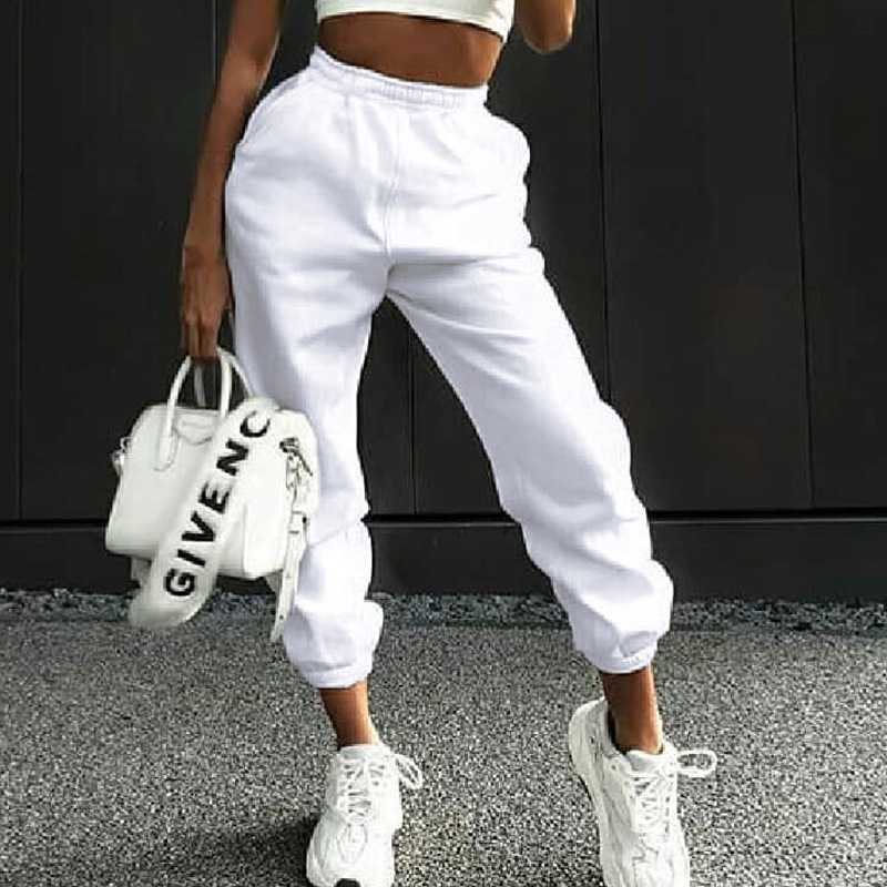Comfortable Knit High Waisted Workout Jogger Sweatpants