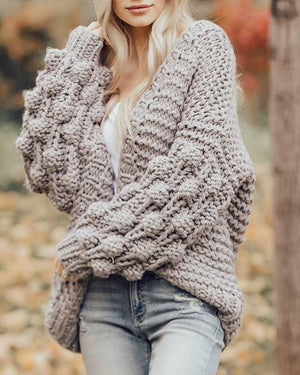 Thick best sale sweater cardigan