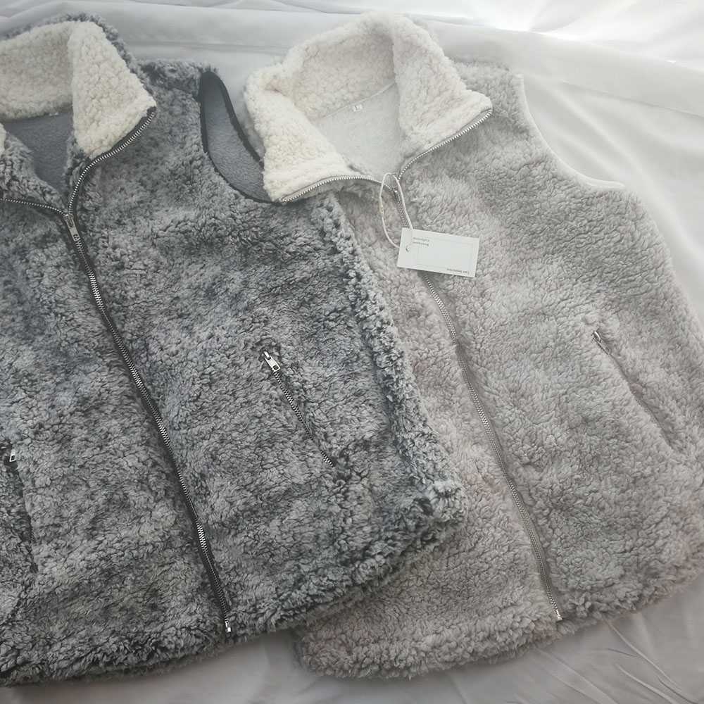 Fuzzy Faux Fur Winter Outerwear Sherpa Fleece Vest
