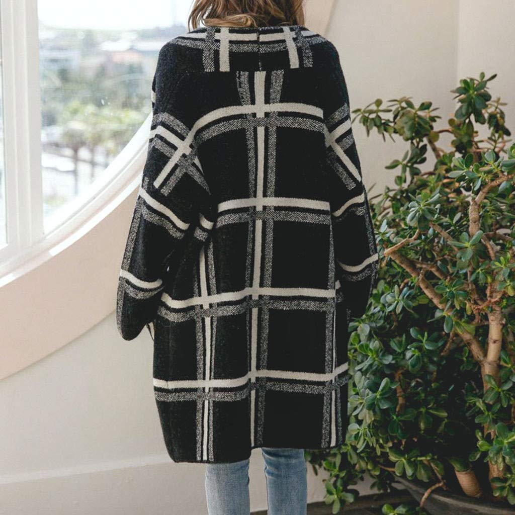 Black sweater coat store long