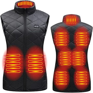 Electric Rechargeable Heated Hunting Vest For Women Warming Gilet Bodywarmer
