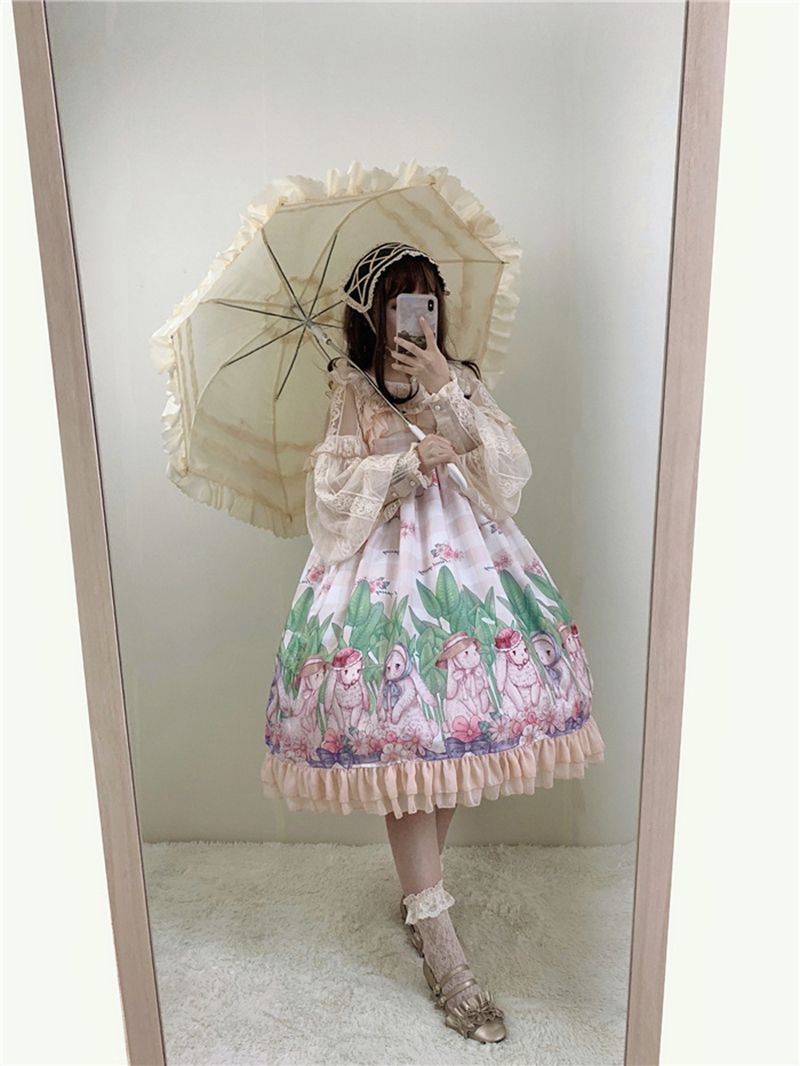 Victorian Inspired Classic Lolita Parasol Retro Wedding Bridal Umbrella