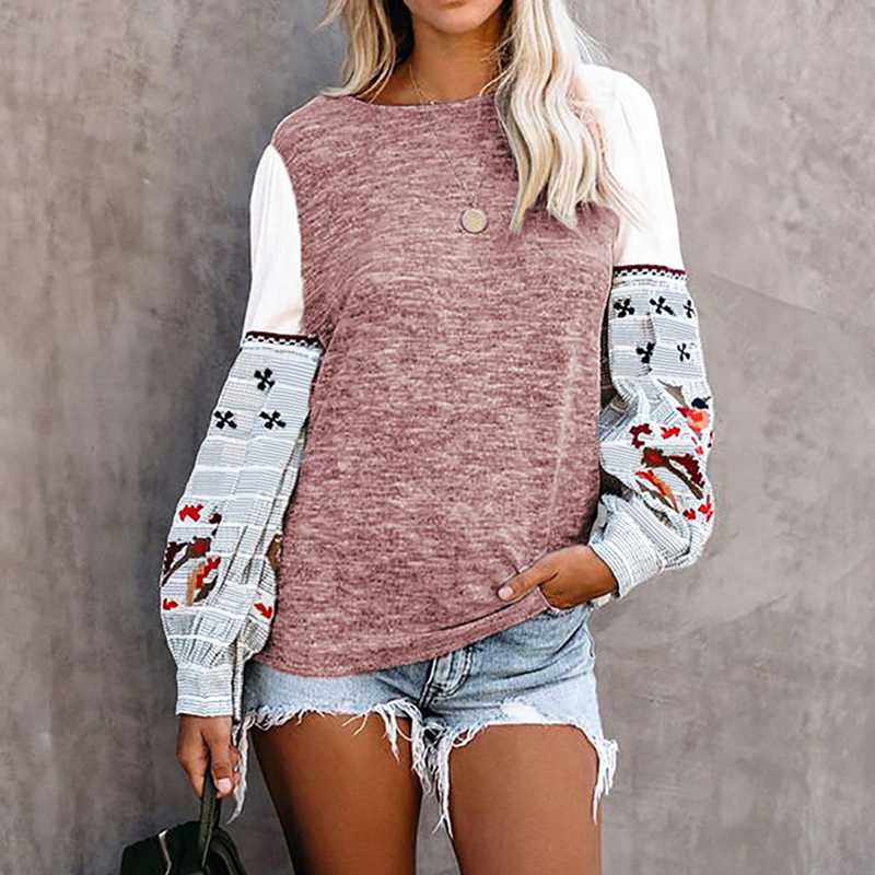 Boho Chic Oversized Patchwork Knitted Sweater With Chiffon Sleeves