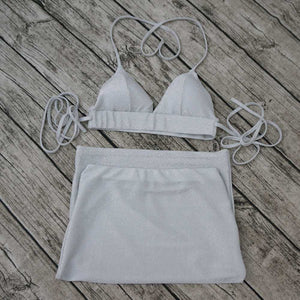Two Piece Cami Bodycon Dress High Waisted