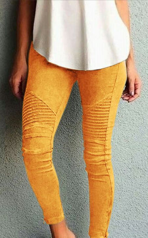 Cool High Waisted Ankle Zipper Skinny Pants Trousers