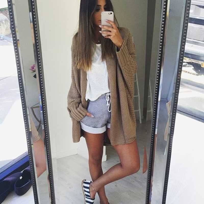 Oversized Open Front Batwing Long Cardigan Sweater