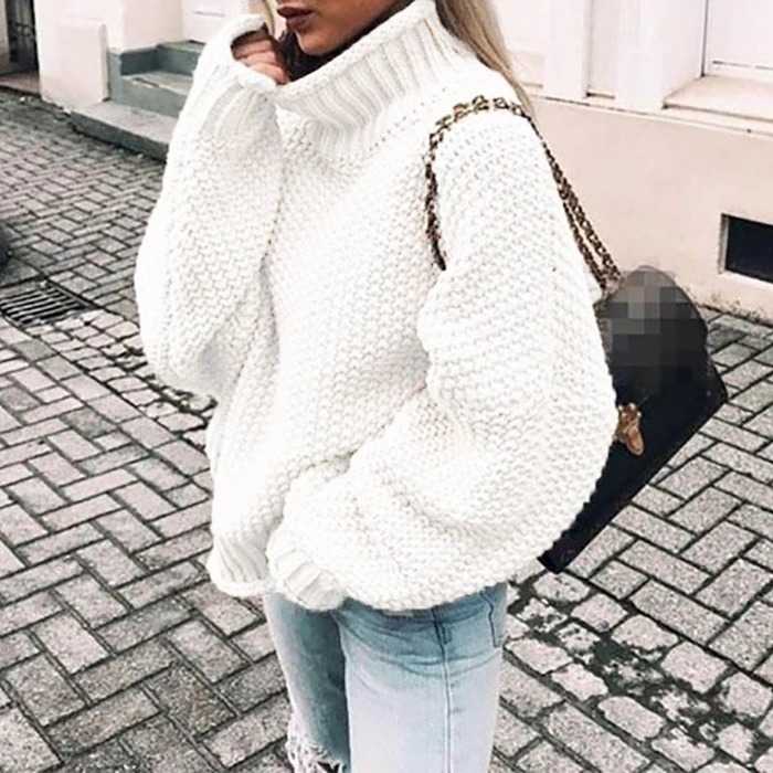 Oversized Baggy Turtleneck Pullover Sweaters