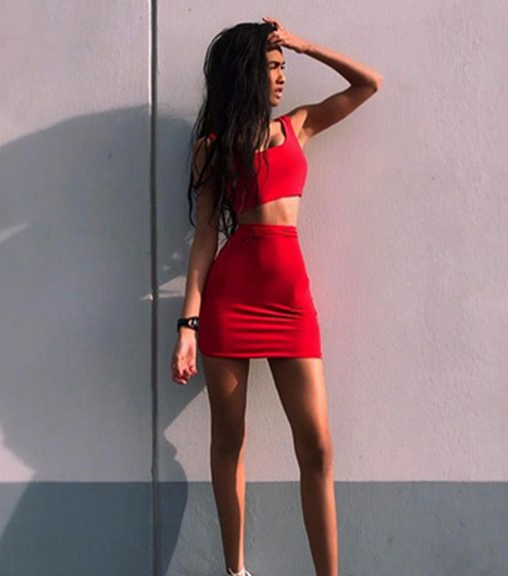 Crop Top Bodycon High Waist Separated Dress