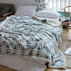 Soft Plush Faux Fur Sherpa Fleece Bed Throw Blanket