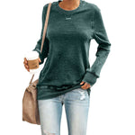 Sporty Women's Casual Crew Neck Sweatshirts