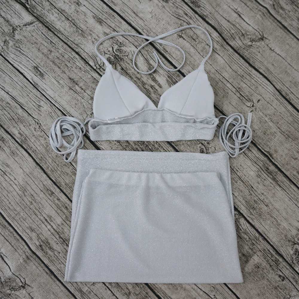 Two Piece Cami Bodycon Dress High Waisted