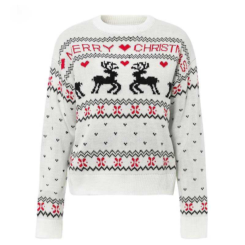Classic Funny Ugly Christmas Sweater Knitted Xmas Animal Jumper