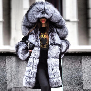 Faux fur jacket