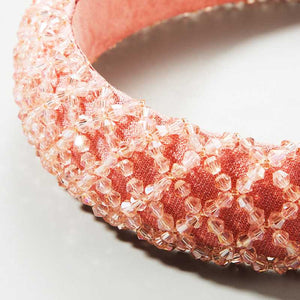Cystal Embellished Beaded Sponge Padded Headband